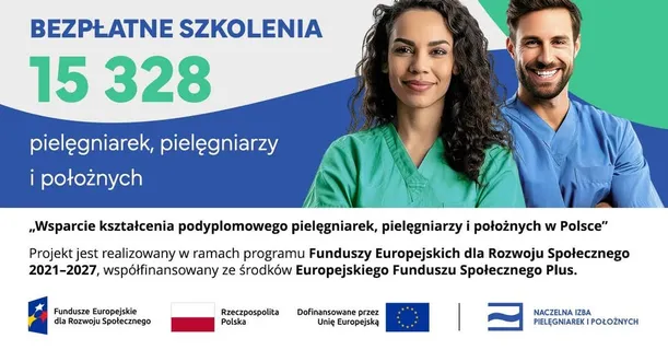 Bezpłatne szkolenia pielęgniarek, pielęgniarzy i położnych