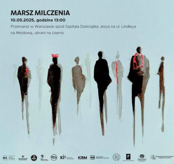 Marsz Milczenia - 10 maja 2025 r. w Warszawie.